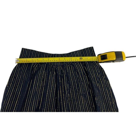 Boden Womens Pants UK 12 US 8 Navy Blue Pinstripe Metallic Trousers R0275 NWT - Picture 12 of 14